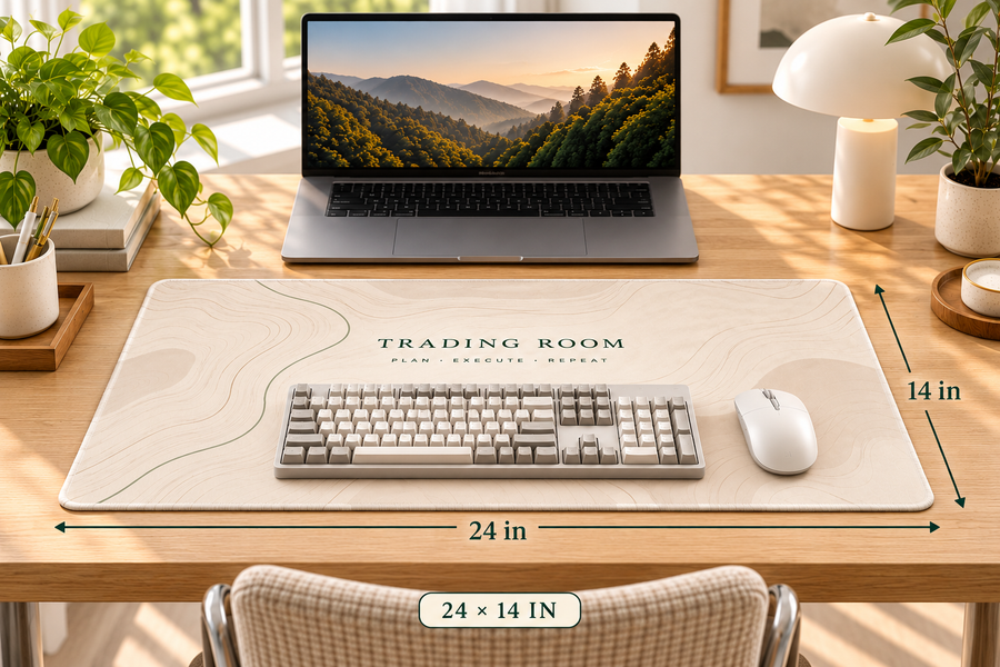 THE TERRAIN | Trading Room Topographic Desk Mat