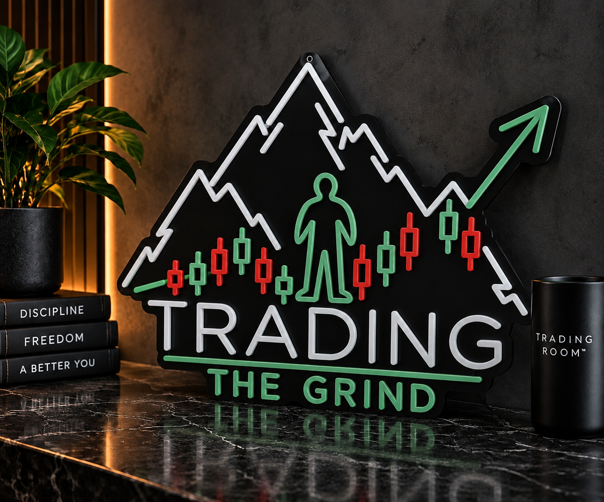 THE GRIND LED neon sign detail by TradingRoom