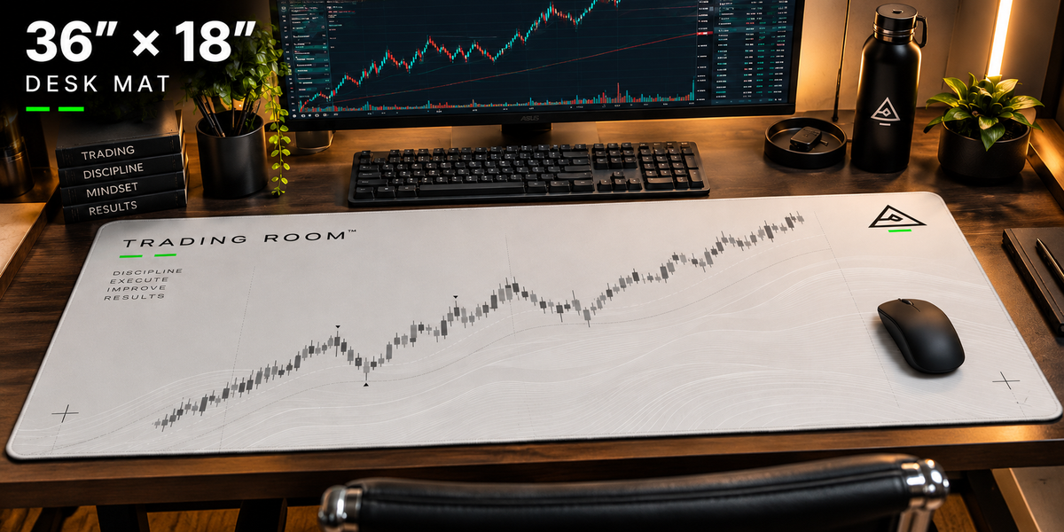 MARKET FLOW 36 by 18 inch Trading Room desk mat