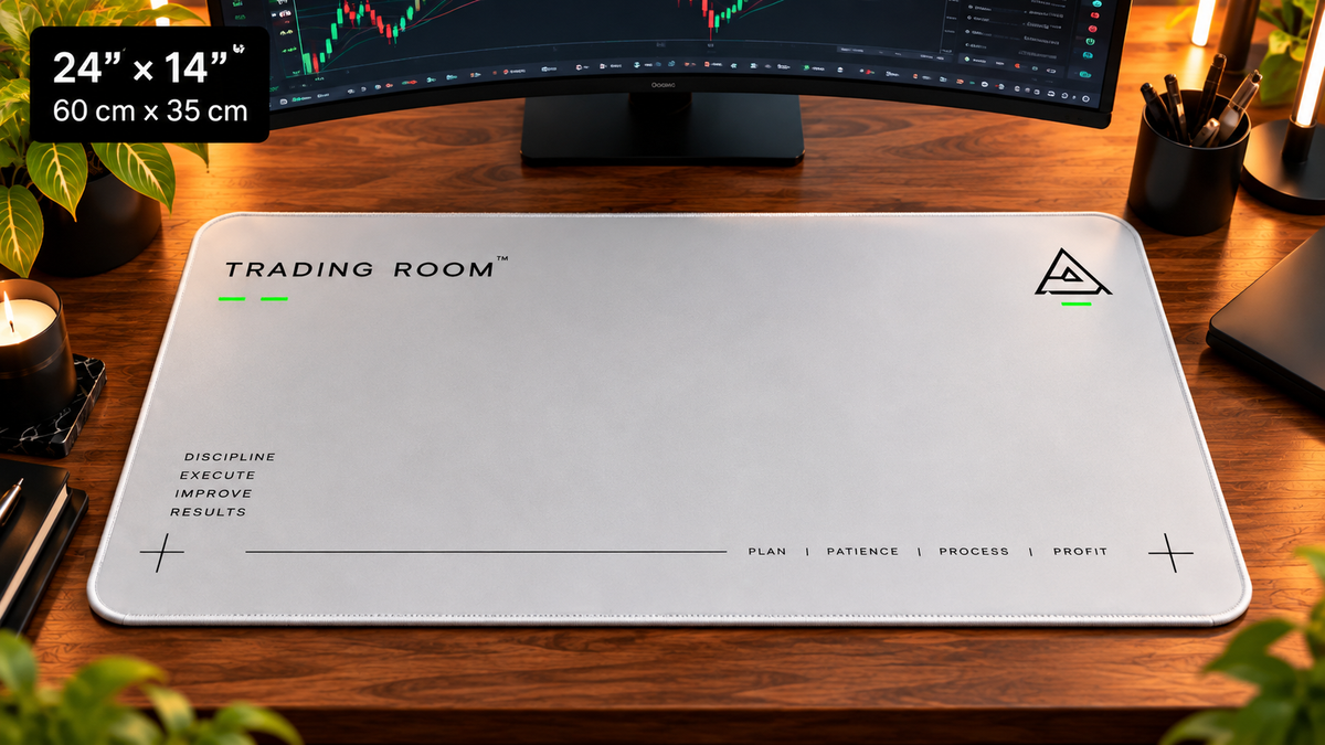 THE PROCESS 24 by 14 inch Trading Room desk mat